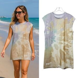 Taylor Swift The Just A Summer Thing Collection Tie Dye Beach Coverup Dress Sz L